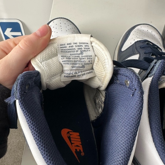 Navy Nike Dunk High - Picture 5 of 6